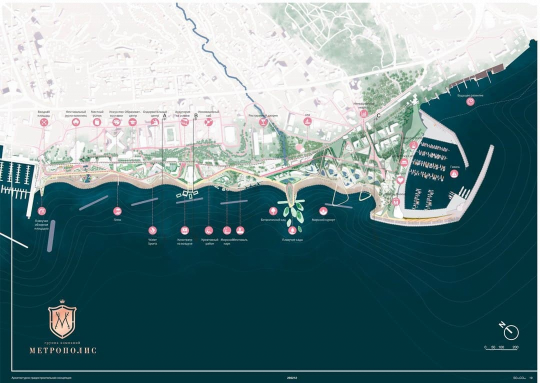 Первая часть проекта новой Приморской набережной