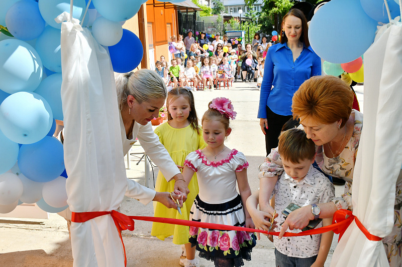 В Сочи открыли новый блок детского сада на 80 мест по улице Гагарина