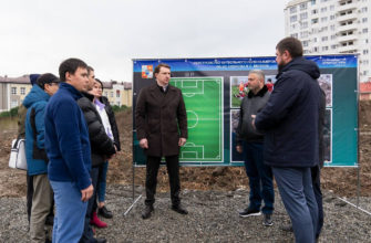 В Сочи строят футбольный стадион