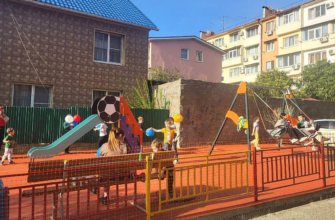 В Адлерском районе Сочи открыли две детские игровые и спортивные площадки